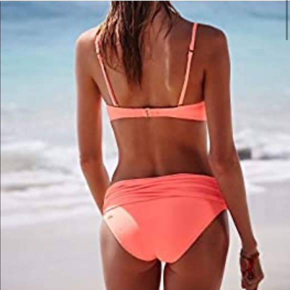 NWOT Victoria’s Secret coral angel convertible/Maui multi way bikini top 34c - Picture 5 of 16